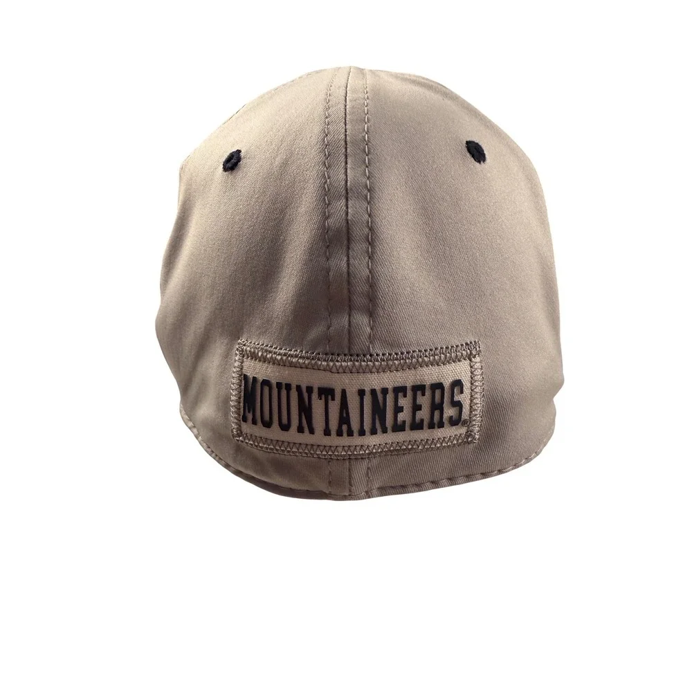 Top of the World West Virginia Mountaineers OneFit Hat Mens M/L Navy‎ White Cap
